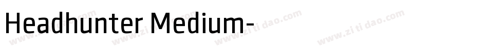 Headhunter Medium字体转换